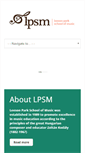 Mobile Screenshot of leesonparkschoolofmusic.com